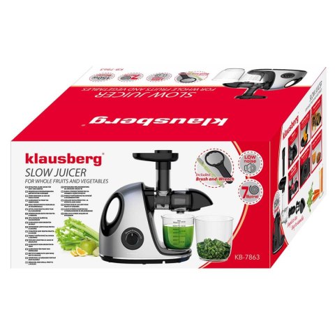 SOKOWIRÓWKA WYCISKARKA WOLNOOBROTOWA KLAUSBERG KB-7863