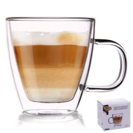 SZKLANKA TERMICZNA 180ml Z PODWÓJNĄ SCIANKĄ DO KAWY 127201