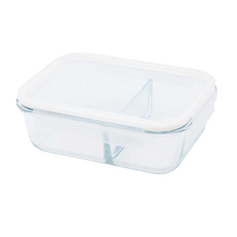 SZKLANY POJEMNIK 1000ml LUNCH BOX Z PRZEGRODĄ SZCZELNY 5623