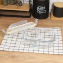 SZKLANY POJEMNIK 1000ml LUNCH BOX Z PRZEGRODĄ SZCZELNY 5623