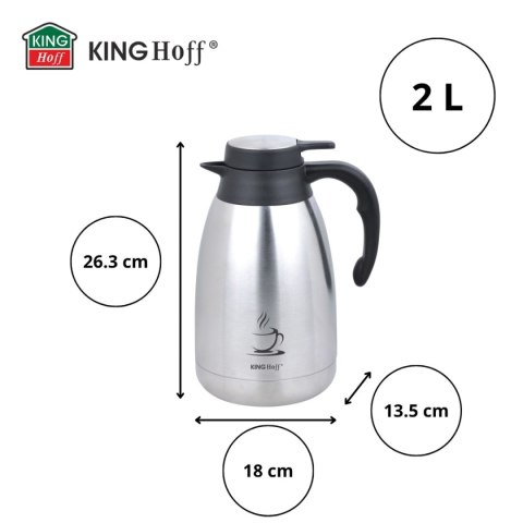 TERMOS DZBANEK KONFERENCYJNY NA KAWĘ HERBATĘ 2L KINGHOFF KH-1994