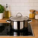 GARNEK EMALIOWANY 18cm 1,3L Z POKRYWĄ BANQUET METALLIC BLACK