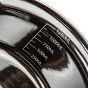 GARNEK EMALIOWANY 18cm 1,3L Z POKRYWĄ BANQUET METALLIC BLACK