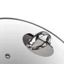 GARNEK EMALIOWANY 18cm 1,3L Z POKRYWĄ BANQUET METALLIC BLACK