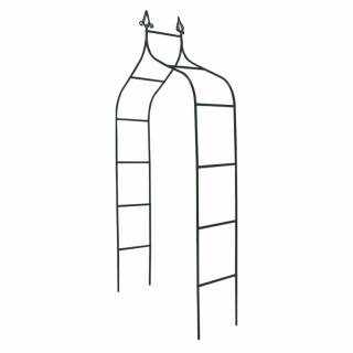 Pergola ogrodowa LUARO metalowa łuk z grotami na róże kwiaty pnącza 265 cm