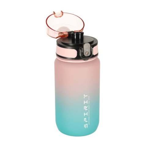 Butelka na wodę bidon z ustnikiem sportowy BPA FREE 600ml różowo-niebieski