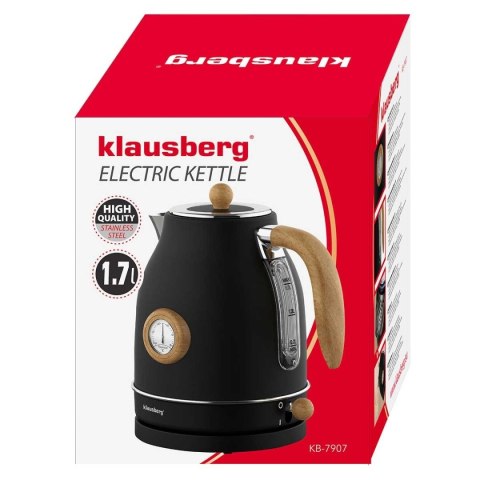 CZAJNIK ELEKTRYCZNY 1,7L Z TERMOMETREM KLAUSBERG KB-7907 RETRO