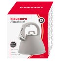 CZAJNIK STALOWY Z GWIZDKIEM 2,5L KLAUSBERG KB-7953