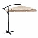 Parasol ogrodowy LUARO duży składany z wysięgnikiem 290cm beżowy