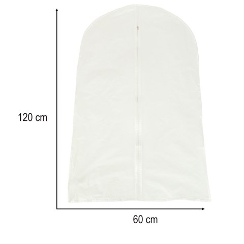 Pokrowiec na ubrania garnitur odzież ubrania przezroczysty 60 x 120 cm