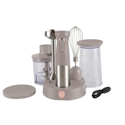 Bezprzewodowy | Wielofunkcyjny blender ręczny 200W BerlingerHaus Taupe BH-9558