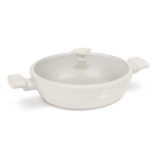 Garnek niski z pokrywką 30 cm Fashion TV FTV-0067 Matte Cream Gold
