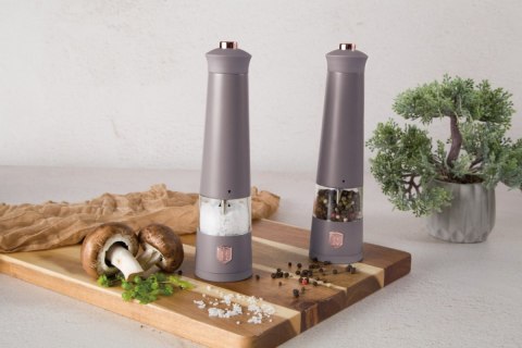 Młynki elektryczne 2 sztuki BerlingerHaus Taupe BH-9544