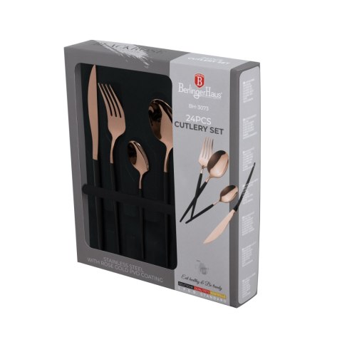 Sztućce 24szt BerlingerHaus Rose Gold Collection BH-3073