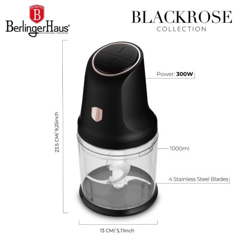 Wielofunkcyjny siekacz 2 w 1 BerlingerHaus BH-9886 Black Rose
