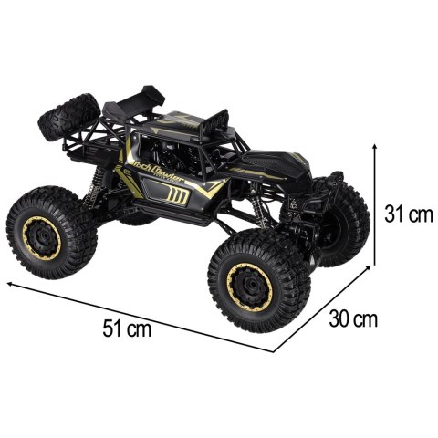 Samochód zdalnie sterowany 2,4GHz 1:8 51cm metal czarny MEGA OKAZJA PROFESJONALNY SPRZĘT NOWOŚĆ 24H TOP