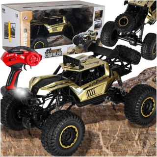 Samochód zdalnie sterowany 2,4GHz 1:8 51cm metal złoty TOP OFERTA HOT