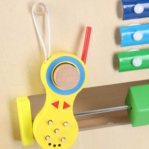 Pchacz dla dziecka chodzik drewniany kostka edukacyjna 6w1