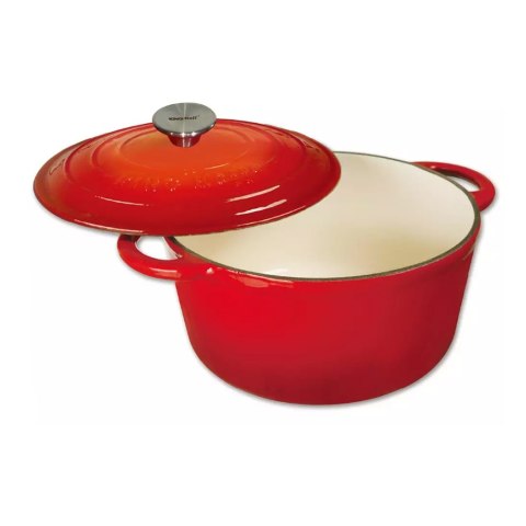 EMALIOWANY GARNEK ŻELIWNY 21cm KINGHOFF KH-1614