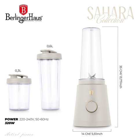 Blender do smoothie z butelkami 320 W Berlinger Haus Sahara Collection BH-9876