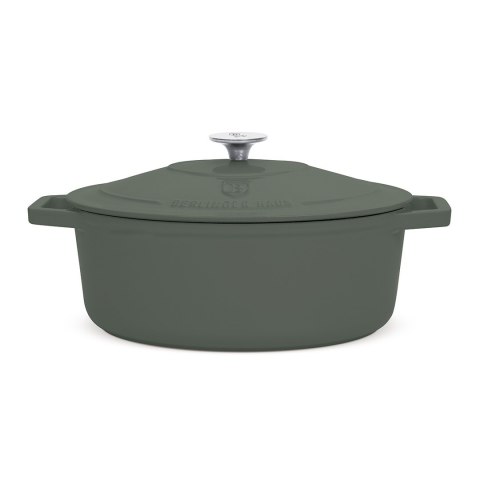 Garnek żeliwny 5,56 L. 32 cm BerlingerHaus BH-8968 Matte Green