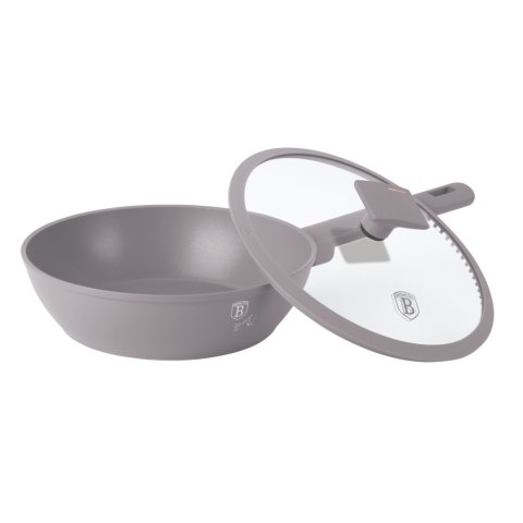 Patelnia głęboka z pokrywką 24 cm BerlingerHaus Taupe Collection BH-8092