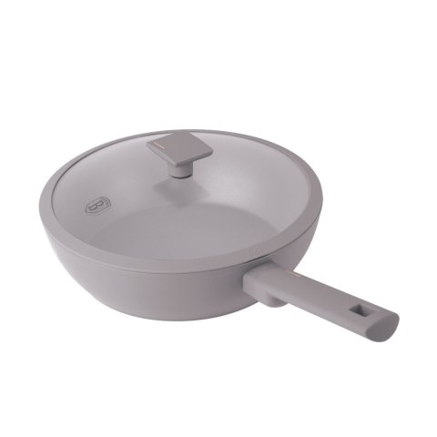 Patelnia wok z pokrywką 28cm BerlingerHaus Taupe BH-8094