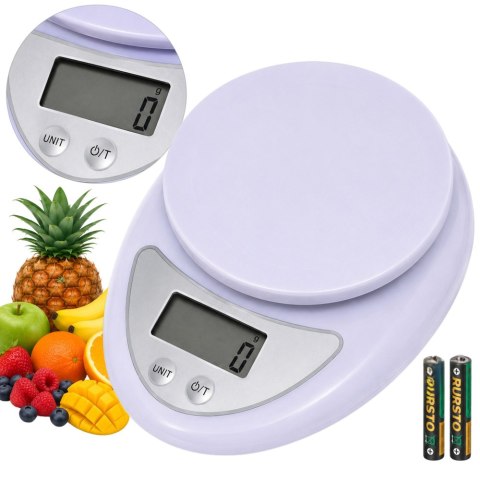 Elektroniczna waga kuchenna z wyświetlaczem 5 kg