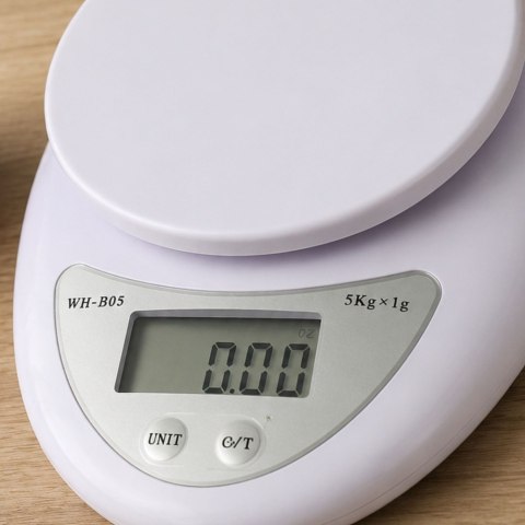 Elektroniczna waga kuchenna z wyświetlaczem 5 kg