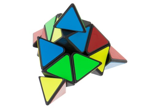 Gra logiczna piramida kostka łamigłówka 3x3 Black MoYu