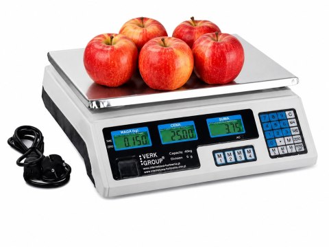 Waga sklepowa elektroniczna kalkulacyjna 40kg/5g