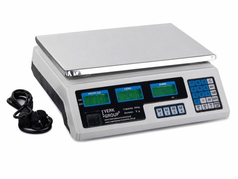 Waga sklepowa elektroniczna kalkulacyjna 40kg/5g