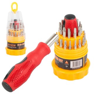 Wkrętaki precyzyjne torx 31 szt magnet. Śrubokręty