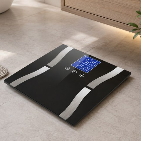 Analityczna waga łazienkowa 180kg szklana lcd