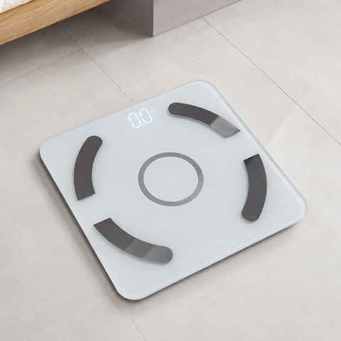 Analityczna waga łazienkowa bluetooth 180kg szkło