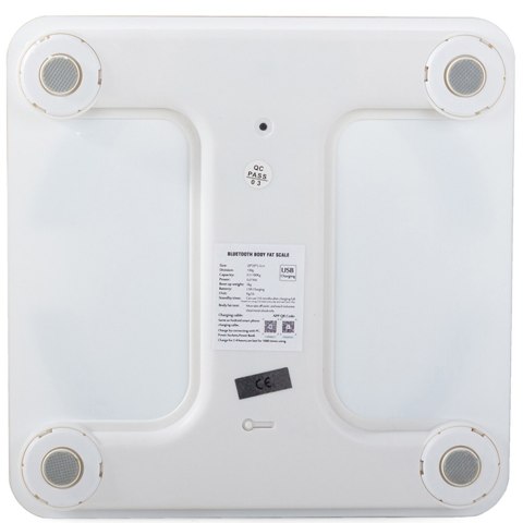 Analityczna waga łazienkowa bluetooth 180kg szkło