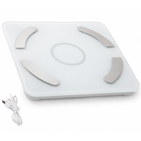 Analityczna waga łazienkowa bluetooth 180kg szkło