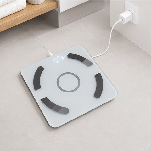 Analityczna waga łazienkowa bluetooth 180kg szkło