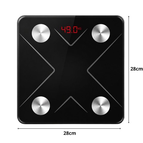 Analityczna waga łazienkowa bluetooth szklana lcd