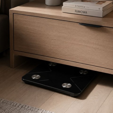 Analityczna waga łazienkowa bluetooth szklana lcd