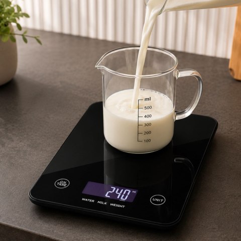 Elektroniczna waga kuchenna do 5 kg szklana lcd