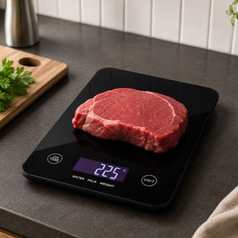 Elektroniczna waga kuchenna do 5 kg szklana lcd