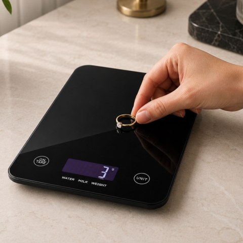 Elektroniczna waga kuchenna do 5 kg szklana lcd