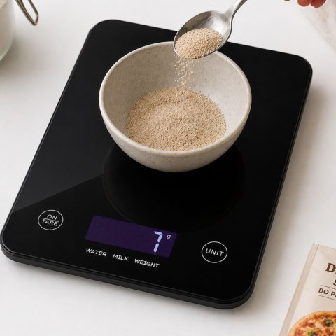 Elektroniczna waga kuchenna do 5 kg szklana lcd