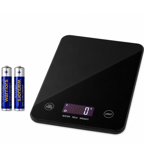 Elektroniczna waga kuchenna do 5 kg szklana lcd