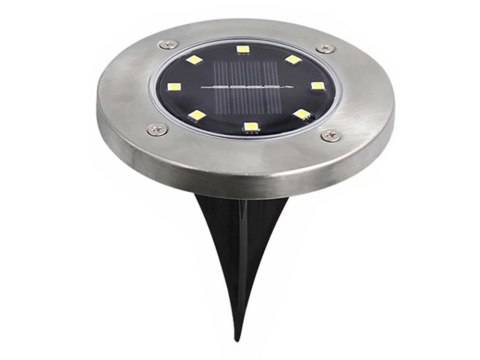 Lampki solarne gruntowe lampa ogrodowa 8 led 4 szt