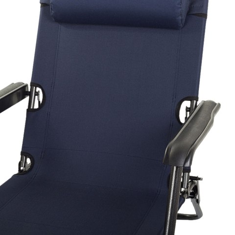Leżk składany ogrodowy fotel plażowy zero gravity 2w1 krzesło turysytyczne