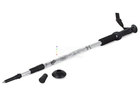 Teleskopowe kijki kije nordic walking kolor srebrny