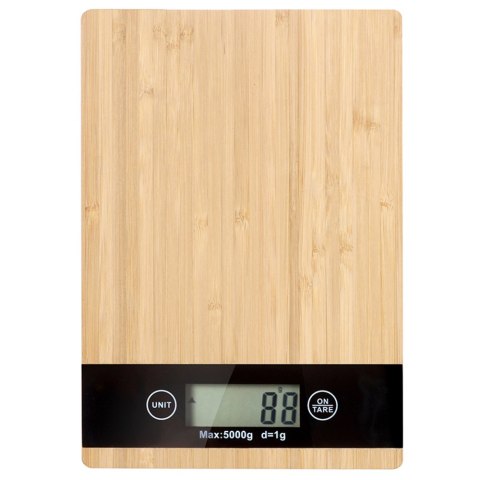 Waga kuchenna bambusowa elektroniczna lcd do 5 kg
