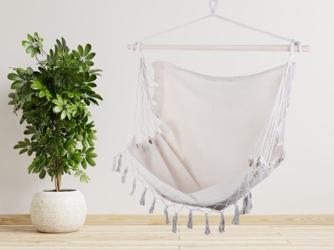 Hamak brazylijski ogrodowy fotel wiszący krzesło bujak huśtawka boho balkon
